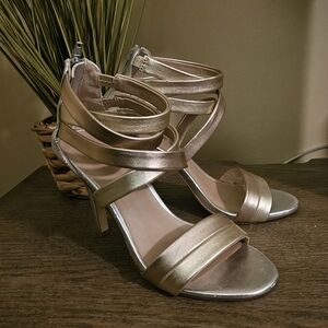 Mix No. 6 Gold Strappy Heels